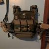 Hammy3DPrints Plate Carrier Body Armor Wall Mount Wall Tactical Gear Holder Storage Rack (Light Brown) view 3