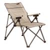 Lippert Sun Soaker Three-Position Reclining Camping Chair with 600D Polyester Fabric, Padded Back/Seat, Steel Frame Construction, 250-lb. Weight Capacity, Sand Color - 2022120580 view 2