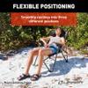 Lippert Sun Soaker Three-Position Reclining Camping Chair with 600D Polyester Fabric, Padded Back/Seat, Steel Frame Construction, 250-lb. Weight Capacity, Sand Color - 2022120580 view 4