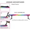 GLANT 8ft Ultrasimple Adjustable&Foldable Balance Beam,High-Low Floor Beam Suede Gymnastics Equipment,No Tool Require, Gymnastics Beam for Training&Professional HomeTraining (Starlight, 8ft) view 4