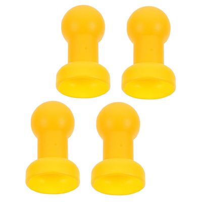 BUTIFULSIC Trampoline Pole Caps Replacement Parts 4 Pack Durable Plastic End Caps for Trampoline Poles Easy Installation Stable Net Connection 3.54 X 1.88 X 1.88 Inches