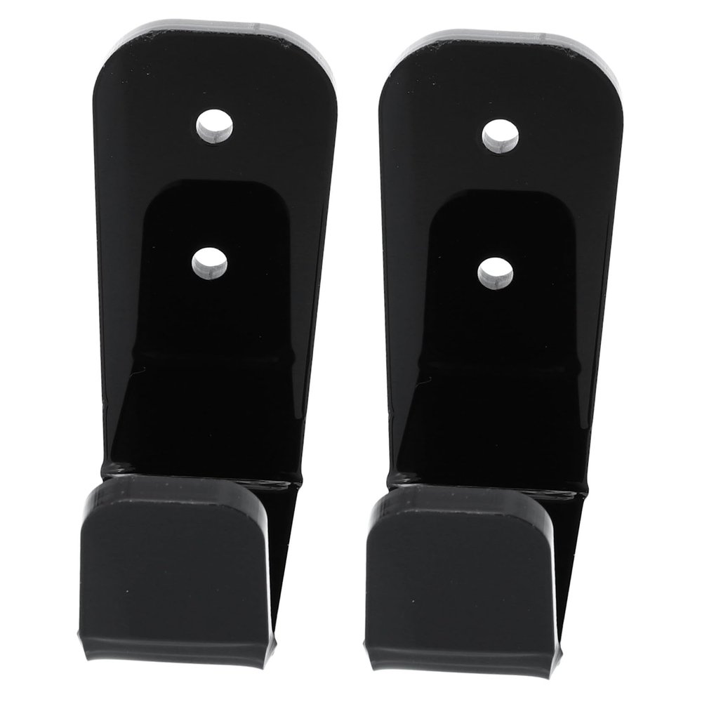 BESPORTBLE Hockey Stick Rack, Wall Mounted, Metal and Acrylic, Black, 2 Sets
