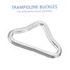 BIUDECO Trampoline Buckle Triangular Ring V-Ring Zinc Plated Steel 1.85X1.10X0.15In Heavy Duty Strap Clasp for Bags Purses Crafts and Trampoline Accessories view 2