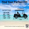 AllGuard Weatherproof Golf Cart Cover, Heavy Duty Polyester, Protects from Rain, Sun, UV & More - Tan (Fits Length: 86" - 106") view 4
