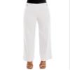 Zac & Rachel Womens Pull On Millennium Wide Leg W/Hardware Waist Tabs Pants, Optic White, 12 US view 1