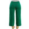 Zac & Rachel Pull on Millennium Wide Leg Pant w/Hardware Waist Tabs, Ultramarine Green, 16 view 4