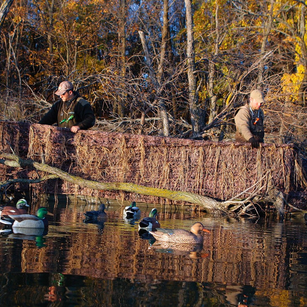 Avery Quick-Set Boat Blind Kit, Waterfowl Hunting Concealment Set with Rustproof Aluminum Frame, Windblocker & Camouflage CamoNet Netting, Mounting Hardware Included, Max-7, 17-19 Feet