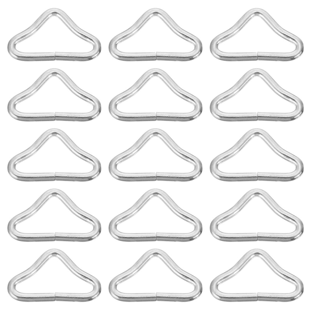 HONMEET Trampoline Buckle V-Ring Triangular Ring Zinc Plated Steel Strap Replacement Clasp for Trampoline Net and Bag Accessories 1.85X1.10X0.15In Corrosion Resistant Pack