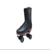 Chicago Skates Men's Premium Lifestyle Leather and Suede Lined Quad Rink Roller Derby Skate - Black - Size 8 view 2