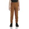 Carhartt Boys' Fleece Joggers Sweatpants Knit Pants, Carhartt Brown Classic, 4 view 1
