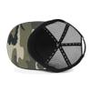ililily Extra Large Solid Cotton Mesh Back Baseball Cap XL Big Trucker Hat, Black - Flat view 4