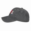 fwoeqiz Imagine No Religion Atheist Hat Distressed Cotton Washed Baseball Cap Deep Heather Fashion Denim Hats Unisex Adjustable view 3