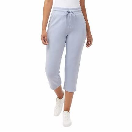 32 Degrees Cool Ladies' Pull on Capri | Light Blue (Blizzard), Large