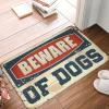 Dsoluuing Outdoor Rug Doormat Beware of Dogs Rug Summer Welcome Mat Door Mat Outdoor Entrance (Size : 65X90CM) view 1