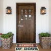 Dsoluuing Outdoor Rug Doormat Beware of Dogs Rug Summer Welcome Mat Door Mat Outdoor Entrance (Size : 65X90CM) view 2