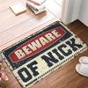 Dsoluuing Door Mats Outdoor Large Beware of Nick Rug Camping Mat Outdoor Welcome Mats Outdoor Funny (Size : 40X60CM) view 1