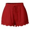 Women Slim Straight Short Casual Summer Shorts Red XL view 2