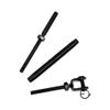 DBMIMPORTERS Black Oxide T316 SS Hand Swage Jaw Life Line Turnbuckle for 1/8" Cable Rail,10PC view 4