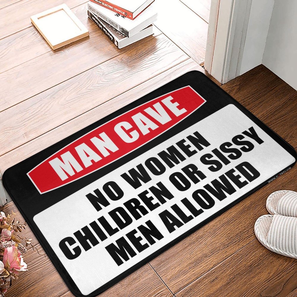 Fall Doormat Outdoor Man Cave Rules Rug Door Mats for Home Entrance Classroom Door Mat (Size : 50X80CM)