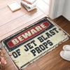 Dsoluuing Home Door Mat Beware of Jet Blast Props Doormat Fall Welcome Mats for Front Door Fall Rug (Size : 65X90CM) view 1