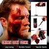 BOBISUKA 2PCS Halloween Fake Blood Makeup Kit - Includes Washable Realistic Fresh Squirt Liquid Blood, Dark Coagulated Blood Gel, For Zombie Vampire Scary Clown Monster Clothes Cosplay SFX Special Eff view 3