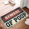 Funny Bedroom Decor Beware of Poop Rug Teen Boy Room Decor Funny House Decor (Size : 50X80CM) view 1