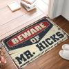 Dsoluuing Outdoor Rug Doormat Beware of Mr. Hicks Doormat Summer Welcome Mat Door Mat Outdoor Entrance (Size : 50X80CM) view 1