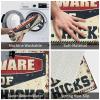 Dsoluuing Outdoor Rug Doormat Beware of Mr. Hicks Doormat Summer Welcome Mat Door Mat Outdoor Entrance (Size : 50X80CM) view 3