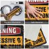 Home Door Mat Warning Excessive Dring Zone Mat Fall Welcome Mats for Front Door Fall Rug (Size : 40X60CM) view 3