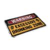 Home Door Mat Warning Excessive Dring Zone Mat Fall Welcome Mats for Front Door Fall Rug (Size : 40X60CM) view 4