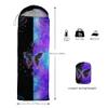 Datura home Kids Sleeping Bag for Boys Girls,Black Blue Butterfly-Lightweight Warm Portable Outdoor Indoor-Waterproof Cold Weather Resistant Sleeping Bag for Camping Hiking(Butterfly2) view 3