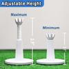 Adjustable Golf Tees - Essential Accessories for Men, Unbreakable & Durable - No Need to Repeatedly Pick Up (3 Pack White) view 2