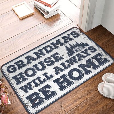 Farmhouse Front Porch Decor Grandmas 'S House Will Always Be Homes Mat Pool Decorations Outdoor Dorm Room Accessories (Size : 65X90CM)