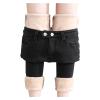 Lined Leggings for Women Winter Warm Elastic Thermal Legging Pants Sherpa Fleece Lined Thick Tights Denim Pant