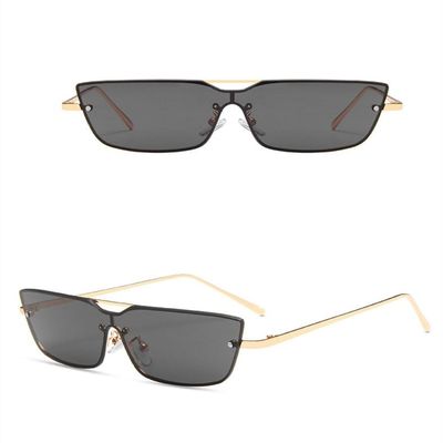 WANGOLK Gradient Cute Cat Eye Sunglasses Luxury Metal Frame Small Vintage Fashion Cateye Sun Glasses Lady UV400 Eyewear,1,One size