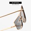 WANGOLK Gradient Cute Cat Eye Sunglasses Luxury Metal Frame Small Vintage Fashion Cateye Sun Glasses Lady UV400 Eyewear,1,One size view 3
