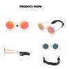 Bouryo Flexible Baby Polarized Flower Sunglasses with Strap Bendable Frame for Infant Boys Girls Ages 0-24 Months (B4 White/Purple Red Mirror + Blue/Orange Mirror) view 2