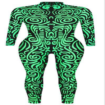 Panegy Women's Fancy Printed 3D Jumpsuit Cosplay Novelty Funny Halloween Skeleton Costume Rave Party Onesies Union Suit One Piece Long Sleeve Bodysuit
