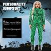 Panegy Women's Fancy Printed 3D Jumpsuit Cosplay Novelty Funny Halloween Skeleton Costume Rave Party Onesies Union Suit One Piece Long Sleeve Bodysuit view 3