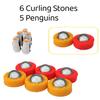 Ybgocot Mini Tabletop Shuffleboard for Kids,Ice Penguin Game,Indoor Table Top Curling Games,Family Board Games view 4