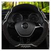 FUERU Car Steering Wheel Cover Set Car Steering Wheel Cover Breathable Wood Beads Elegant and Good Car Interior (Color : 2#) view 1