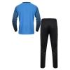 KKmeter Kids Boys Goalkeeper Padded Jersey and Pants Outfit Soccer Goalie Football T-Shirt Training Uniform (Blue, 11-12) view 3