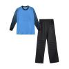 KKmeter Kids Boys Goalkeeper Padded Jersey and Pants Outfit Soccer Goalie Football T-Shirt Training Uniform (Blue, 11-12) view 4