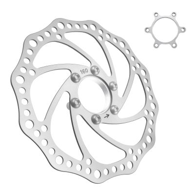 160 mm disc brake rotor 48mm freewheel threaded hubs disk flange and spare parts 160mm 6 bolt floating brakes alloy 31.8 for rt26