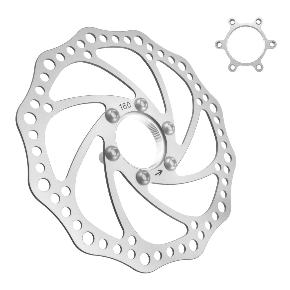 160 mm disc brake rotor 48mm freewheel threaded hubs disk flange and spare parts 160mm 6 bolt floating brakes alloy 31.8 for rt26