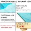 TMZAQH Women 1 Piece Right Hand Real Silk Long Belly Dance Fan Veils 150 * 90 cm (Yellow Orange Red) view 3