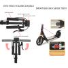 GLDDFDG Kick Scooter for Teens & Adults, 8" Big Wheels Kick Scooter,Folding Kick Scooter, 3 Adjustable Height, Dual Shock-Absorbing and Dual-Brake System,Lightweight Sports Commuter Scooter, Up to 22 view 2