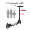 GLDDFDG Kick Scooter for Teens & Adults, 8" Big Wheels Kick Scooter,Folding Kick Scooter, 3 Adjustable Height, Dual Shock-Absorbing and Dual-Brake System,Lightweight Sports Commuter Scooter, Up to 22 view 3
