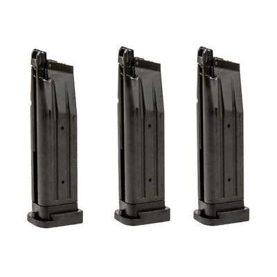 Lancer Tactical Knightshade 28 Round Hi-Capa Green Gas Airsoft Magazine 3 Pack