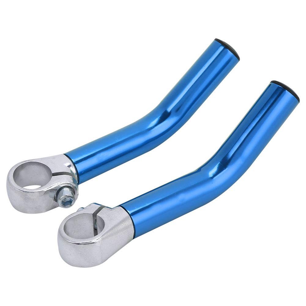 Handlebar Extension Grips with Light Blue Mountain Bike Bar Ends Extender Cushion Horn Straight Spare Parts for Cycling Accessories